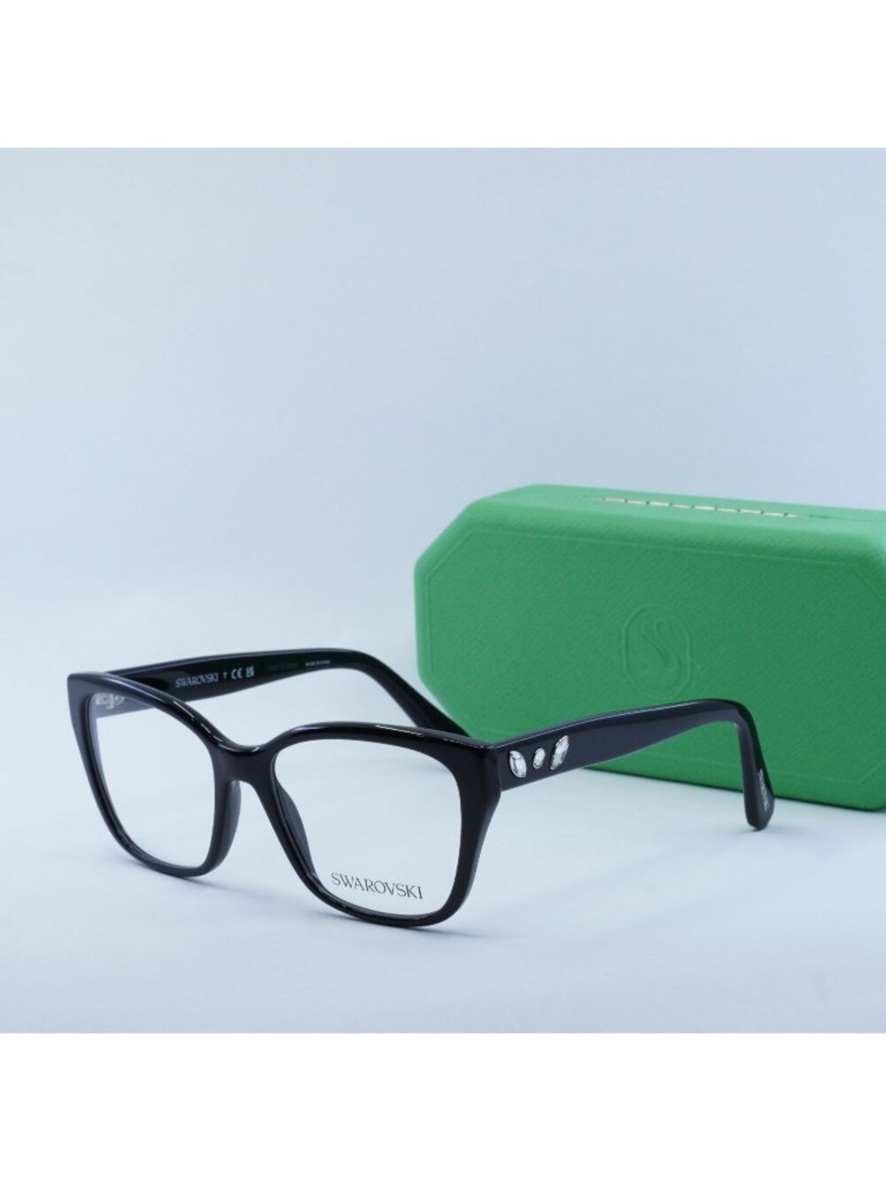 Swarovski SK2008 1001 Geometric Eyeglasses - Black 53mm